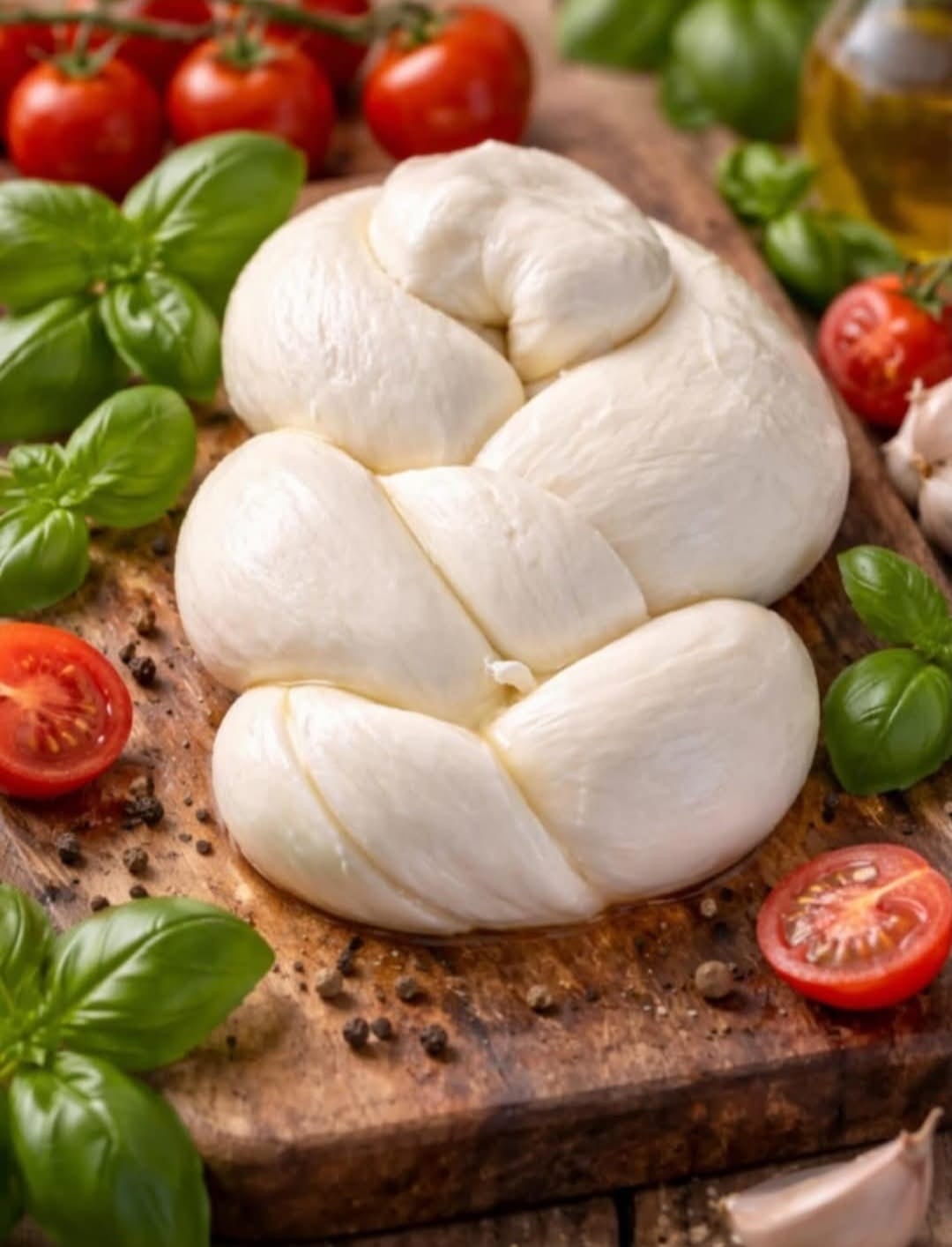 Ručne pletená mozzarella z byvolieho mlieka